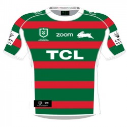 Camisola South Sydney Rabbitohs Rugby Equipamento Segundo 2021 Manga Curta